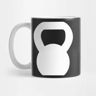 Kettlebell WOD White Large Mug